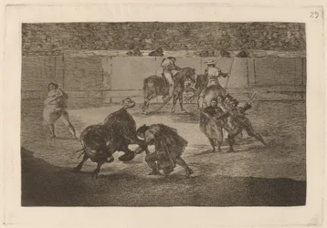 Pepe Illo が雄牛に切り込みを入れる (Pepe Illo Making the Pass of the "Corte")