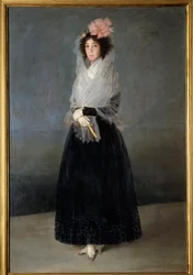 ソラナ侯爵夫人デル・カルピオ（1757-1795）の肖像 フランシスコ・デ・ゴヤ（1746-1828）の絵画 18世紀 日1,81 x 1,22 m