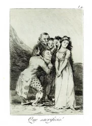 なんて犠牲だ！なんて犠牲だ！ Capricho No 14、1797-1798