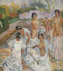 バス (セビリア) - イトゥリノ、フランシスコ (1864-1924) - c. 1908年 - キャンバスに油彩 - 200x174 - カルメン・ティッセン美術館、マラガ
