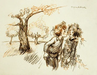 ジュール・ルナール作「ポイル・ド・カロット」（ニンジンの頭）の挿絵（1894年）