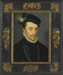 Charles III of Lorraine - ロレーヌ公シャルル3世（1543-1608）の肖像 by Clouet, Francois