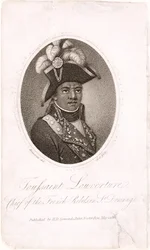Toussaint Louverture（c.1743-1803）聖ドミンゴのフランス反乱軍の首長。 HD Symonds、1802（エッチングと彫刻）