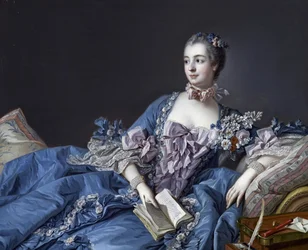 ポンパドゥール侯爵夫人の肖像（1721年～1764年）（Portrait de Jeanne Antoinette Poisson, marquise de Pompadour (dite Madame de Pompadour)