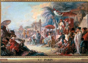 フランソワ・ブーシェ（1703-1770）による中国の縁日の絵 1740年 ブザンソン美術館