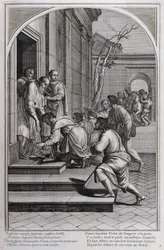 1660年、パリで制作された「シャルトル騎士団の創設者である聖ブルーノの生涯」からの挿絵。Eustache Le Sueurの絵画とFran Sois Chauveauの彫刻による ©UIG/Leemage