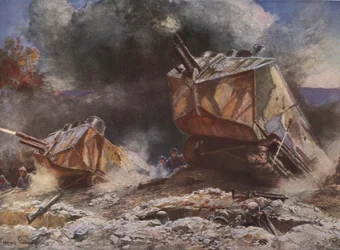 第一次世界大戦の戦場風景