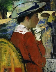 セーヌ川の費用についてのユージニー。 Eugenie sur les frais de la Seine、c.1946-47（船内の油）