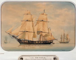 フランスのフランソワ・ルー（1811-1882）が1792年に建造したブリッグ「タクティック」。