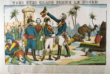 ナポレオンとクレベール将軍、エジプトへの遠征、1798年、c1835