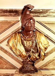 アレクサンダー大王の胸像（紀元前356～323年） 1684年（大理石・ブロンズ