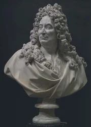 ニコラ・ボワロー(1636-1711)の肖像胸像(大理石)