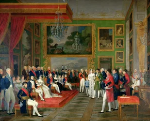 1806年1月13日、バイエルンのウジェーヌドボーアルネー王子とオーガスタ王女の結婚式