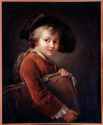 若い弟子 フランソワ・ユベール・ドルーエ（1727-1775）の後の絵画 18世紀