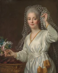 ヴェスタルヴァージンとしての若い女性の肖像画、1767年。
