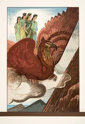 AeschylusによるProméthéeEnchaînéのイラスト、パブ。 1941（ステンシルプリント）