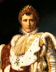 皇帝衣をまとったナポレオン・ボナパルト、フランソワ・バロン・ジェラール（1770-1837）作 1805年頃