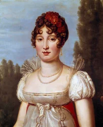 Caroline Murat (1782-1839) nee Bonaparte の肖像 Francois Gerard (1770-1837) の絵画 19世紀 パリ、Musee Marmottan