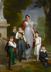 Louise-Antoinette-ScholastiqueGué、hé、neuc、Madame laMar、échaleLannes、Duchesse de Montebello、彼女の子供たちの肖像
