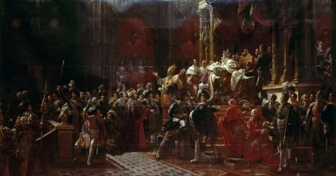 1825年5月29日、ランスでのフランスのチャールズXの戴冠式