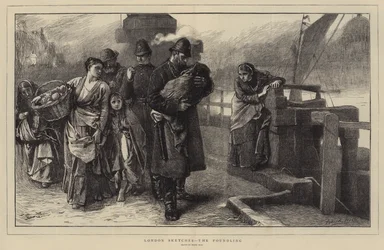 ロンドンのスケッチ、ファウンドリング（彫刻