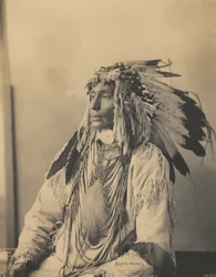 Kill Spotted Horse、Assiniboines、1898（プラチナパラジウムプリント）