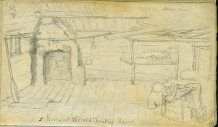 1851年の古い商社の部屋