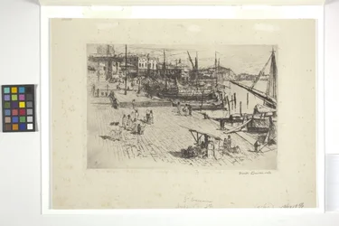 Riva Degli Schiavoni (プレート 1) (インク)