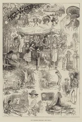 暑い天気のスケッチ