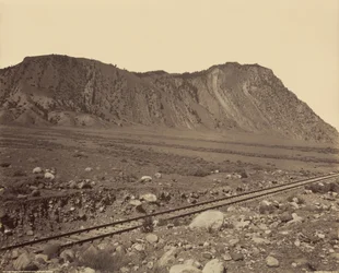 シナバー・マウンテンとデビルズ・スライド、1880-1889年（写真）