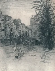 アベニューデゴブラン、パリ、c1908