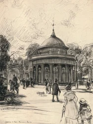 モンソー公園への入り口、1915