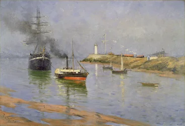 オンフルールの港、1886