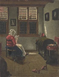 1846-47年、ピーター・ヤンセンス・エリンガにちなんだ「読書する女性」。