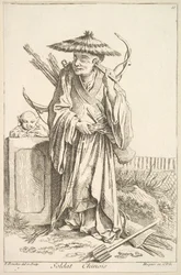 中国の兵士、1738-45。