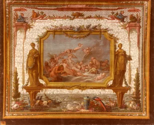 François BOUCHER, Maurice JACQUES - タペストリー用モデル。水上のヴィーナス, GOB-28-001