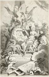 ワトーの墓に描かれた美女たち