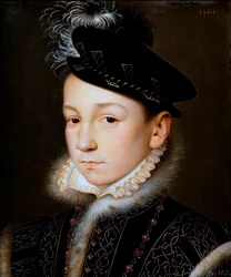 ドイツ：フランス国王シャルル9世（1550-1574）胸像 フランス国王シャルル9世