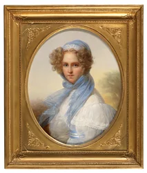 Retrato de Miss Kinsoen (óleo sobre tela)