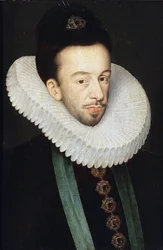 ポーランド王でありリトアニア大公であったフランスのヘンリー3世の肖像 par Quesnel, Francois (1543-1619).木に油彩、サイズ：37x25.5