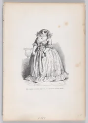 彼女は優れたフクロウを装い、Scenes from..., ca. 1837-47。