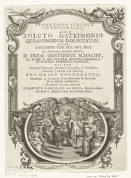 ミネルバ・ラウヴェルト・シュライバー タイトル: Johannes Carolus de Roo, Dissertatio juridica inauguralis, ad tit. ff。 結婚が解消された後、持参金がどのように要求されるか、1722