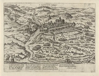 サンカンタン包囲戦、1557年 S. Quintin belägert (オブジェクトのタイトル) シリーズ 2: オランダの出来事、1555-1558 (シリーズ タイトル)