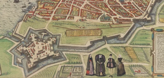 カプラローラのパラッツォ・ファルネーゼ、ブラウンとホーゲンベルグの都市オルビス・テララム、1572-94年。