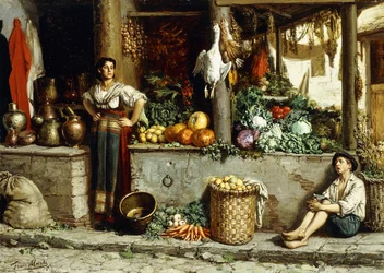 野菜市場;野菜市場、1874