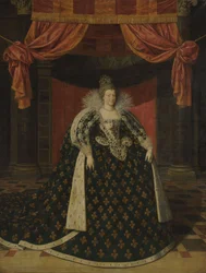 マリー・ド・メディシス (1575-1642)、フランスの女王の肖像、ローブ・オブ・ステート