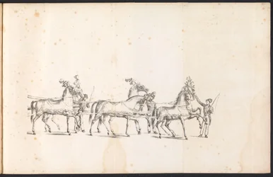1825 年、サン ロンボーの行列の最初のフロートのスパン