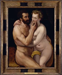火星と金星。 Frans Floris the Groin (Frans I of Vrient または Vriendt の絵画)