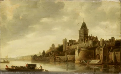 ナイメーヘンのヴァルクホーフの眺め 1645-1650年頃 油彩・パネル