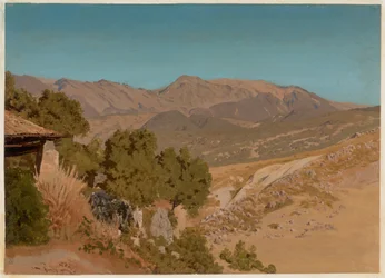 南イタリアの山の風景